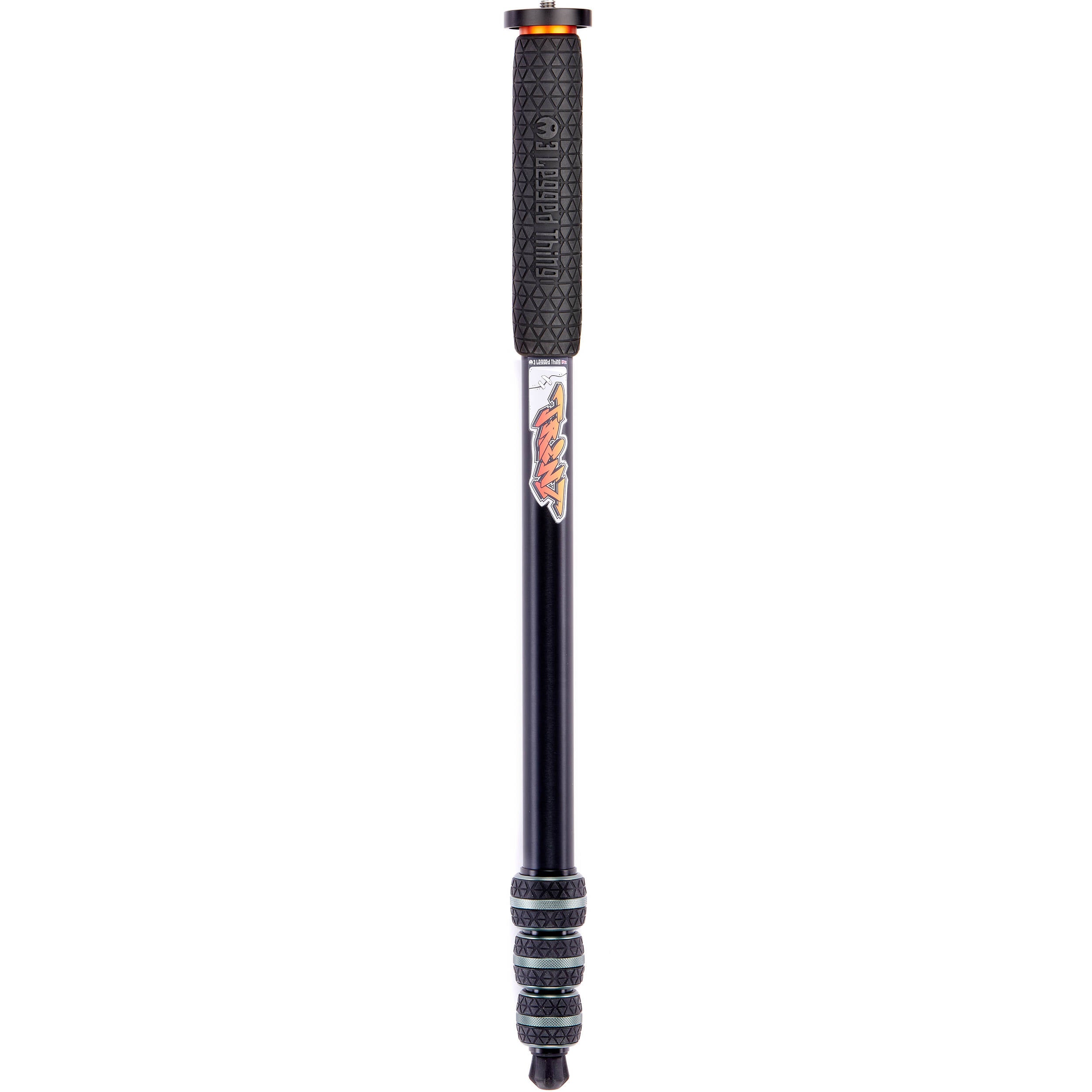 3 Legged Thing Trent Monopod Superkit in grey with interchangeable tripod footwear for professional stability.