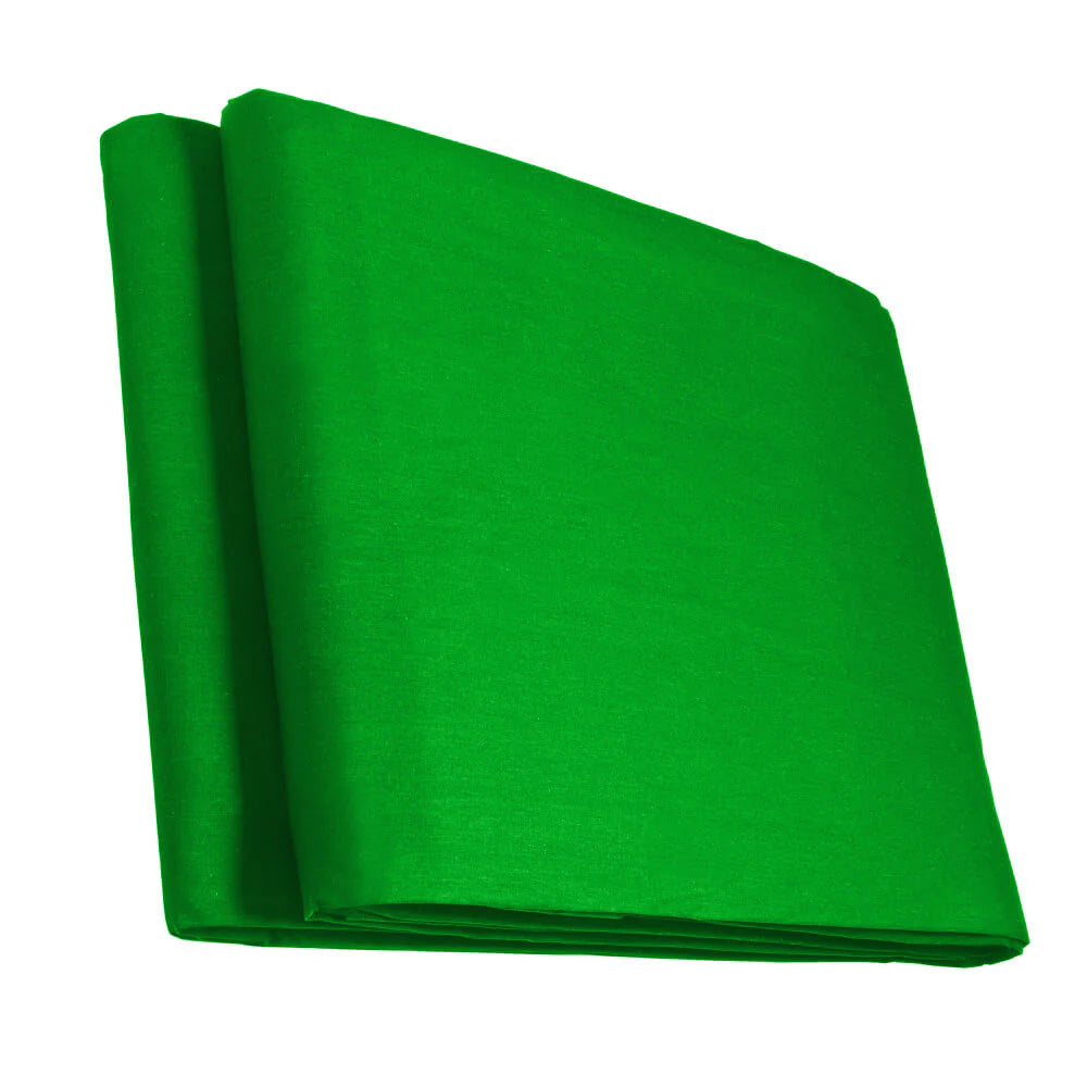 GPB 2.85x5m chroma green muslin backdrop displayed on a studio stand for green screen use.