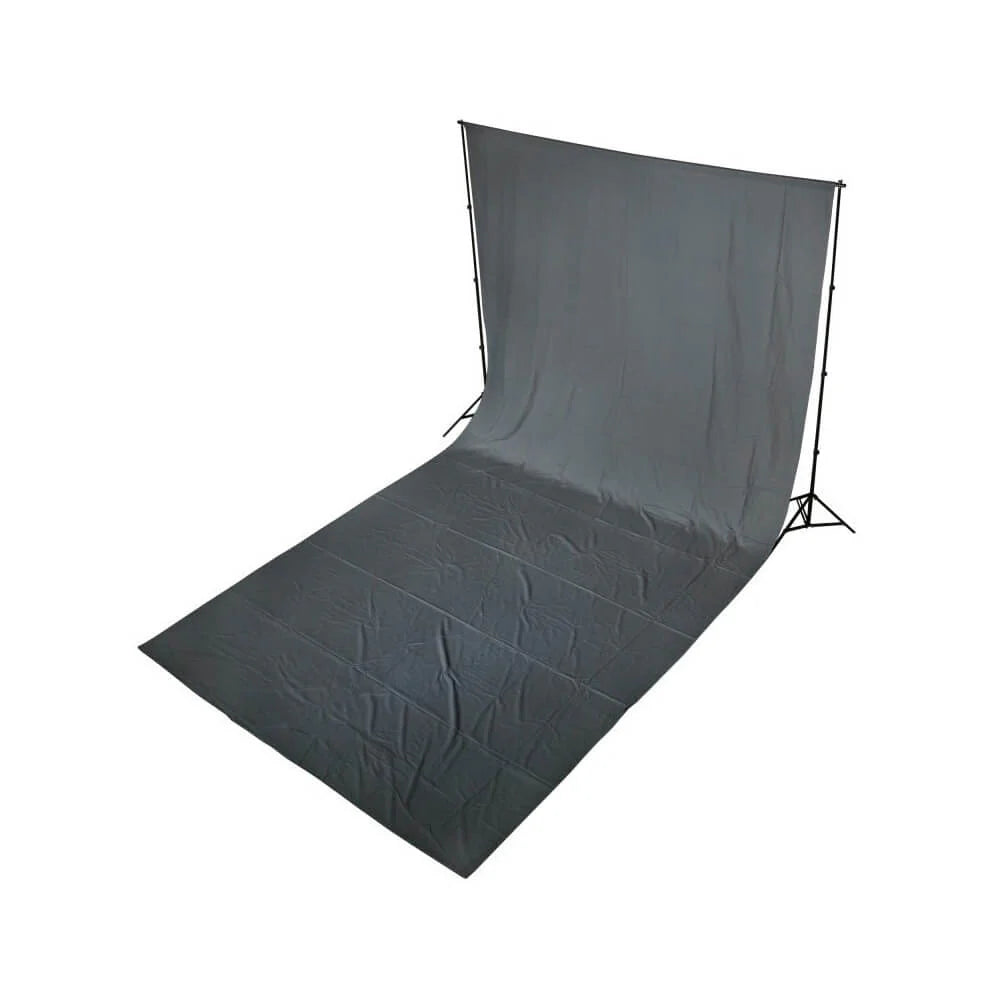 GPB 2.85x5m Muslin Backdrop (Grey) offers durable, wrinkle-resistant fabric for professional photography and video backgrounds.