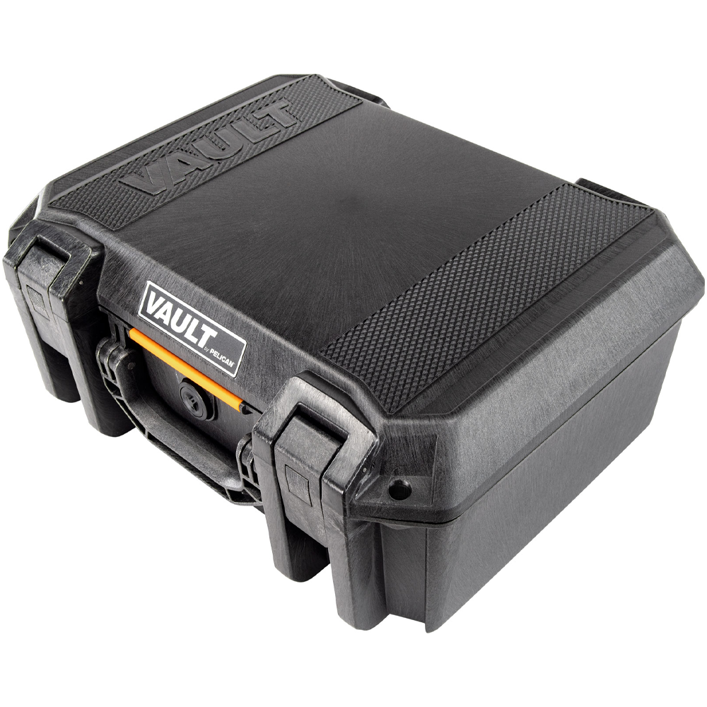 Store, protect and transfer your photography gear with the small Pelican V100 Vault Pistol Case. It is crushproof, dustproof, and weather-resistant.