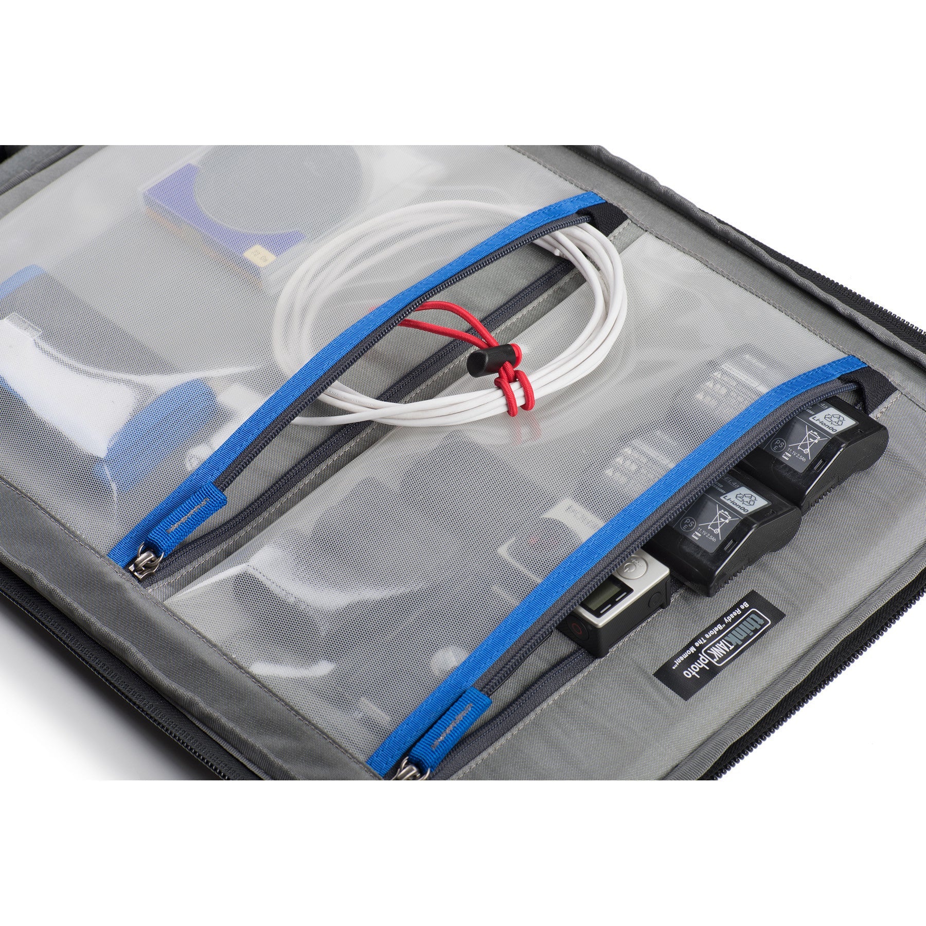 Think Tank Airport TakeOff V2.0 — versatile rolling camera backpack with retractable handle, stowable backpack straps, and space for up to 3 DSLRs, 5 lenses, and a 400mm f/2.8 lens.