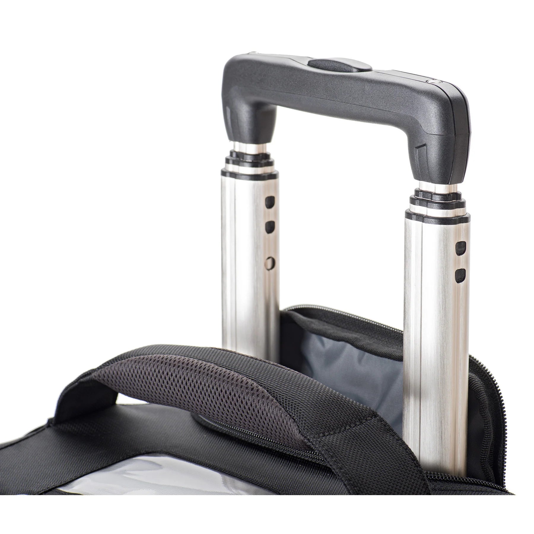 Think Tank Airport TakeOff V2.0 — versatile rolling camera backpack with retractable handle, stowable backpack straps, and space for up to 3 DSLRs, 5 lenses, and a 400mm f/2.8 lens.