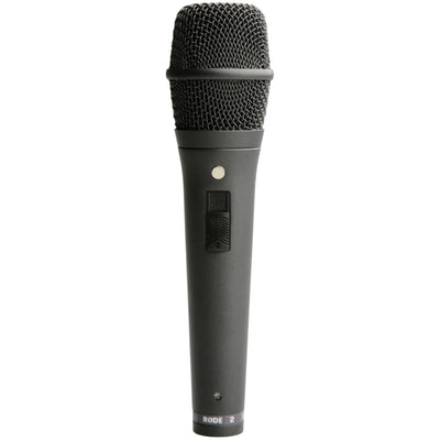 RODE M2 GO handheld condenser microphone with supercardioid polar pattern and durable metal construction for live performances and recording.