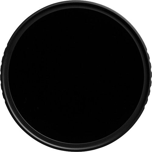 Black circular object on a white background
