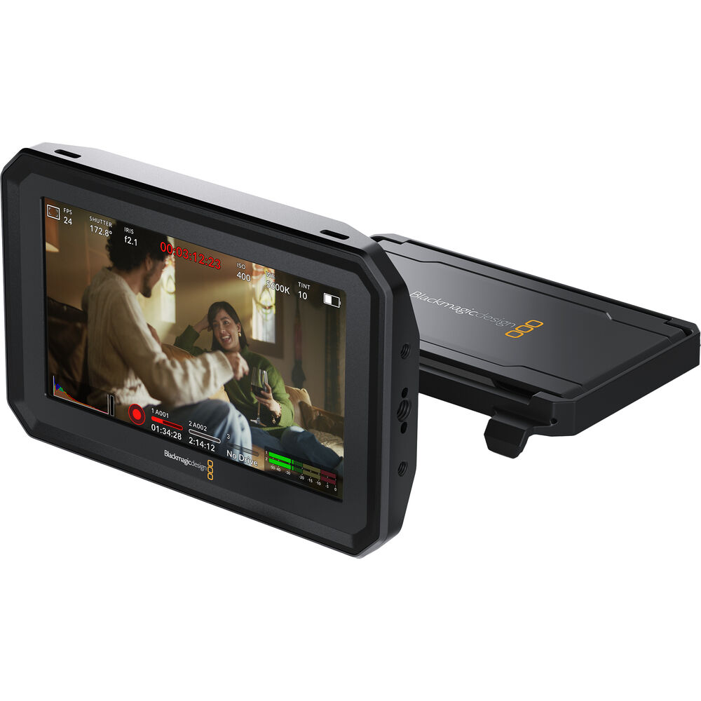 Blackmagic Design PYXIS Monitor Kit – 5-inch HDR touchscreen monitor bundle with sunshade and mounting accessories.