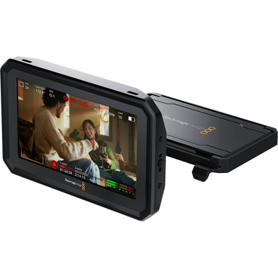 Blackmagic Design PYXIS Monitor Kit – 5-inch HDR touchscreen monitor bundle with sunshade and mounting accessories.