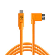Tether Tools TetherPro USB-C to USB 3.0 Micro-B Right Angle (4.6 m) tethering cable for secure connections.