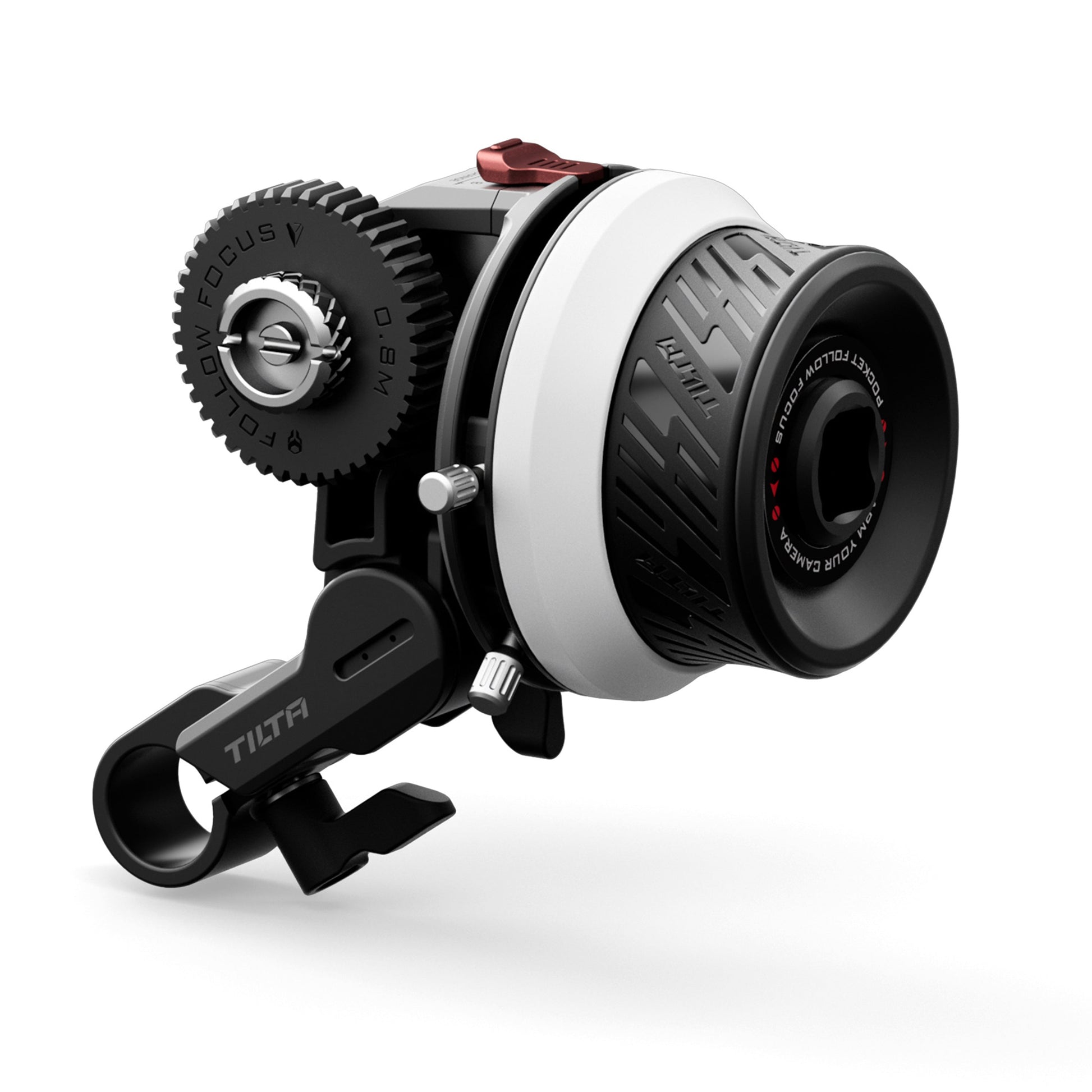 Tilta Tiltaing Pocket Follow Focus for smooth and precise focus control on camera rigs and gimbals.