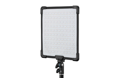 Godox FH50R RGB LED flexible light panel, 31.7x31.1x3.4 cm, color temp 2500-10000K with full RGB control, CRI/TLCI 96, 14 built-in light effects, wireless Bluetooth and 2.4G control, lightweight and bendable, includes adapter holder and carry bag