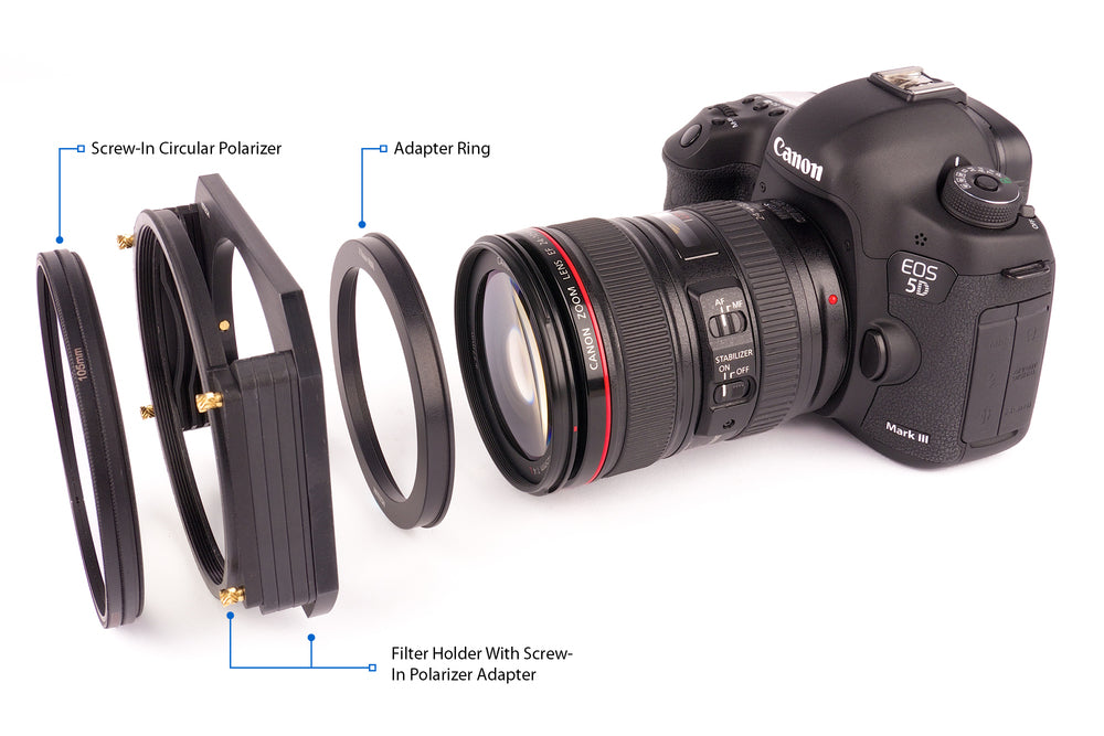 The Formatt-Hitech 62mm Threaded Adaptor Ring enables the attachment of the Aluminium 100mm Filter Holder to lenses with 62mm front threads. 