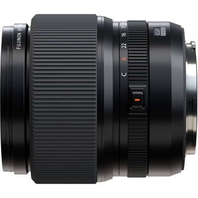 Fujifilm GF 55mm f/1.7 R WR. Medium-format prime with f/1.7, sharp optics, weather-resistant build, and beautiful bokeh for portraits.