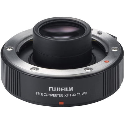 Fujifilm XF 1.4x TC WR Teleconverter – extends XF telephoto lens reach by 1.4x with weather-resistant design.