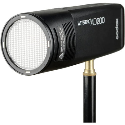 Godox AK-R1 accessory kit for H200R round flash head — black mounting ring, diffusion domes, and gel holder