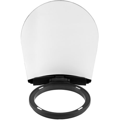 Godox AK-R1 accessory kit for H200R round flash head — black mounting ring, diffusion domes, and gel holder