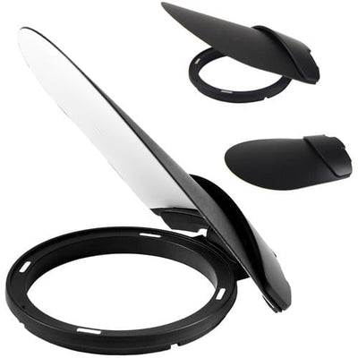 Godox AK-R1 accessory kit for H200R round flash head — black mounting ring, diffusion domes, and gel holder