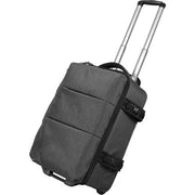Godox CB-17 carrying bag for AD1200 Pro flash system, black, holds one flash head, battery base, and accessories, with telescoping handle, casters, zippered pockets, and straps for tripod or light stand