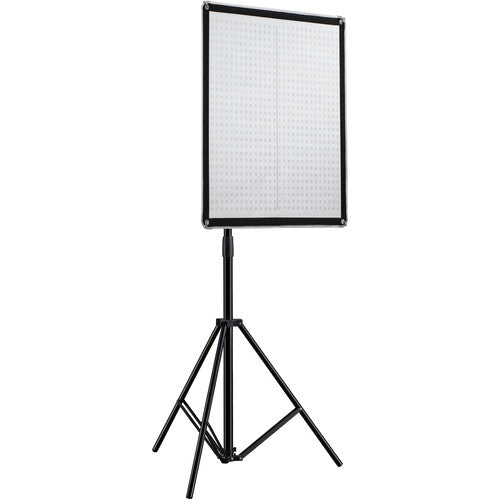 Godox KNOWLED F200Bi 200W bi-color foldable LED light panel, 65x63cm, adjustable 2700-8500K color temperature, CRI and TLCI 96, Bluetooth and DMX control, IP65 dust and water resistant, includes softbox and carry bags