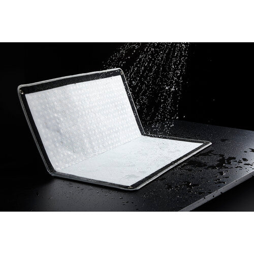 Godox KNOWLED F200Bi 200W bi-color foldable LED light panel, 65x63cm, adjustable 2700-8500K color temperature, CRI and TLCI 96, Bluetooth and DMX control, IP65 dust and water resistant, includes softbox and carry bags