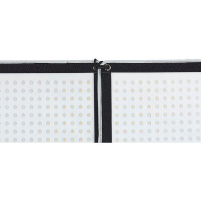 Godox KNOWLED F200Bi 200W bi-color foldable LED light panel, 65x63cm, adjustable 2700-8500K color temperature, CRI and TLCI 96, Bluetooth and DMX control, IP65 dust and water resistant, includes softbox and carry bags