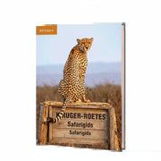 Cover of Kruger Roetes Safarigids, an Afrikaans guidebook for exploring Kruger National Park.