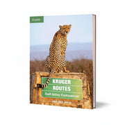 Cover of Kruger Routes Self-Drive Companion, an English guidebook for exploring Kruger National Park by car.