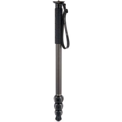 3 Legged Thing Lance Carbon Fibre Monopod (Black) for professional photography and videography, lightweight and adjustable.