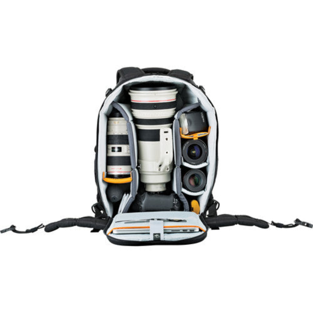 Lowepro Flipside 500 AW II black camera backpack for pro DSLR kits with laptop