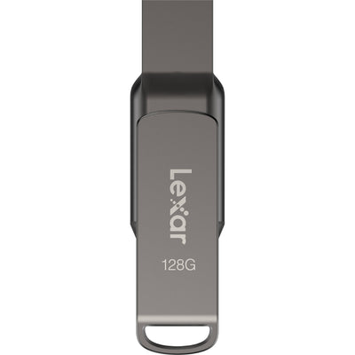 Lexar JumpDrive Dual Drive D400 USB 3.2 Type-C (128GB) – versatile storage with USB-C and USB-A compatibility for fast, easy file transfers.