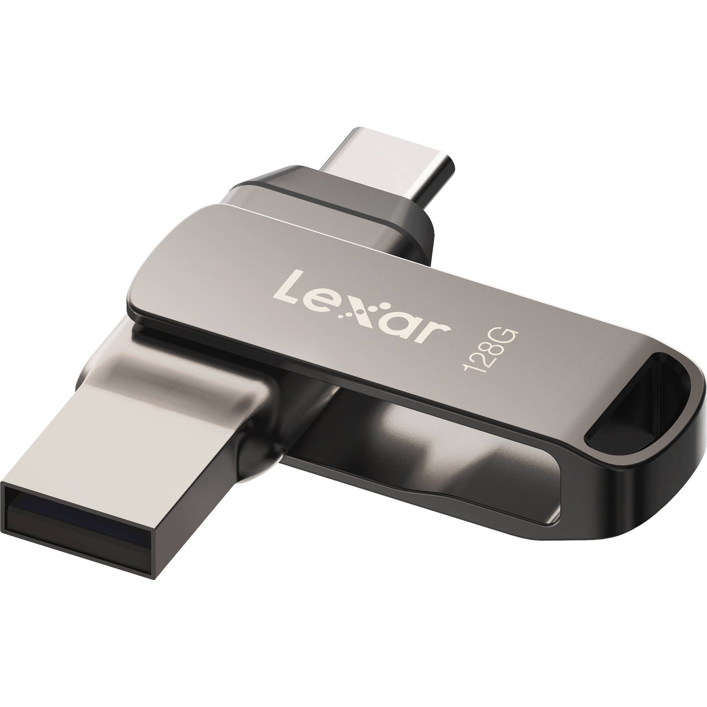 Lexar JumpDrive Dual Drive D400 USB 3.2 Type-C (128GB) – versatile storage with USB-C and USB-A compatibility for fast, easy file transfers.