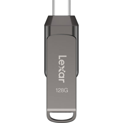 Lexar JumpDrive Dual Drive D400 USB 3.2 Type-C (128GB) – versatile storage with USB-C and USB-A compatibility for fast, easy file transfers.