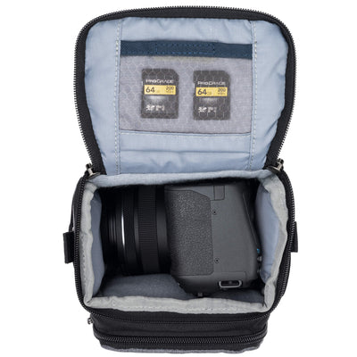 The Think Tank Photo Mirrorless Mover 10 is a compact, protective camera bag designed for mirrorless cameras and small photography accessories, featuring a sleek, durable exterior.