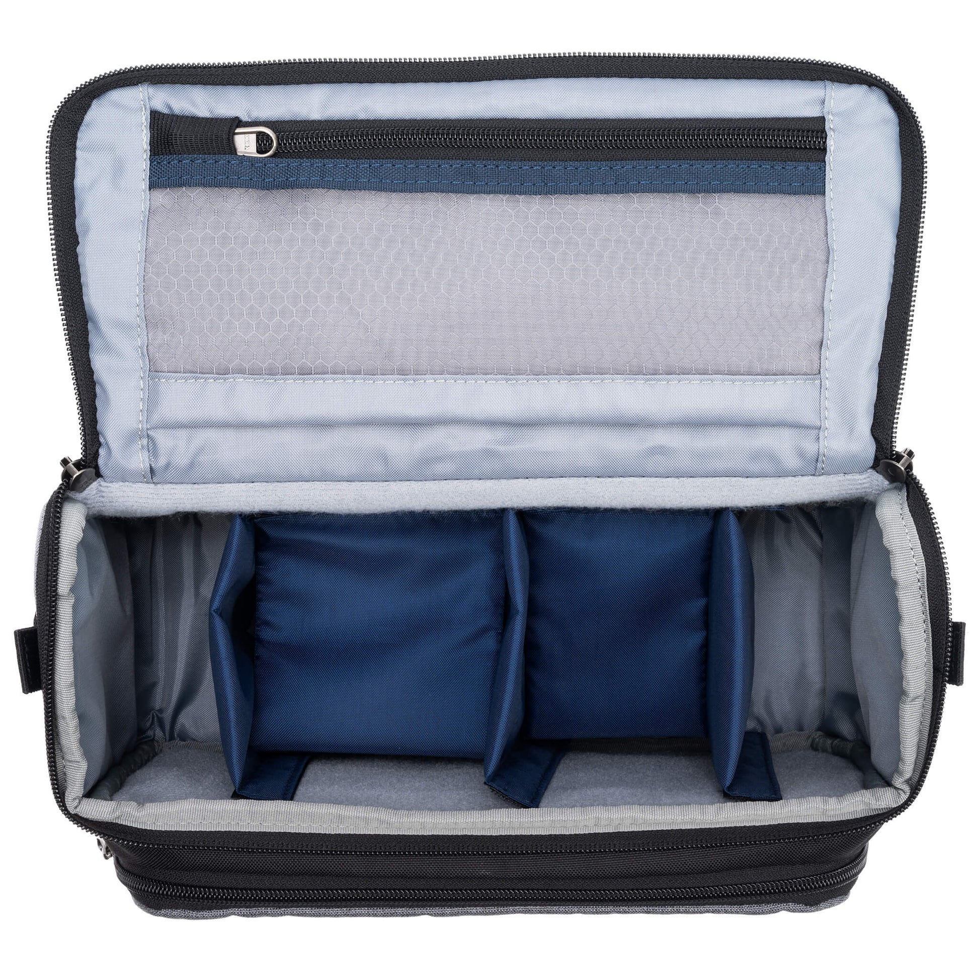 Think Tank Photo Mirrorless Mover 25 camera shoulder bag, black, compact with flip-top lid, multiple pockets, padded interior for mirrorless camera and lenses, rain cover included