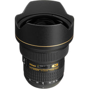 Nikon camera lens with a white background