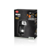 This Hahnel Modus 360RT camera flash is 4x faster than AA powered speedlights.