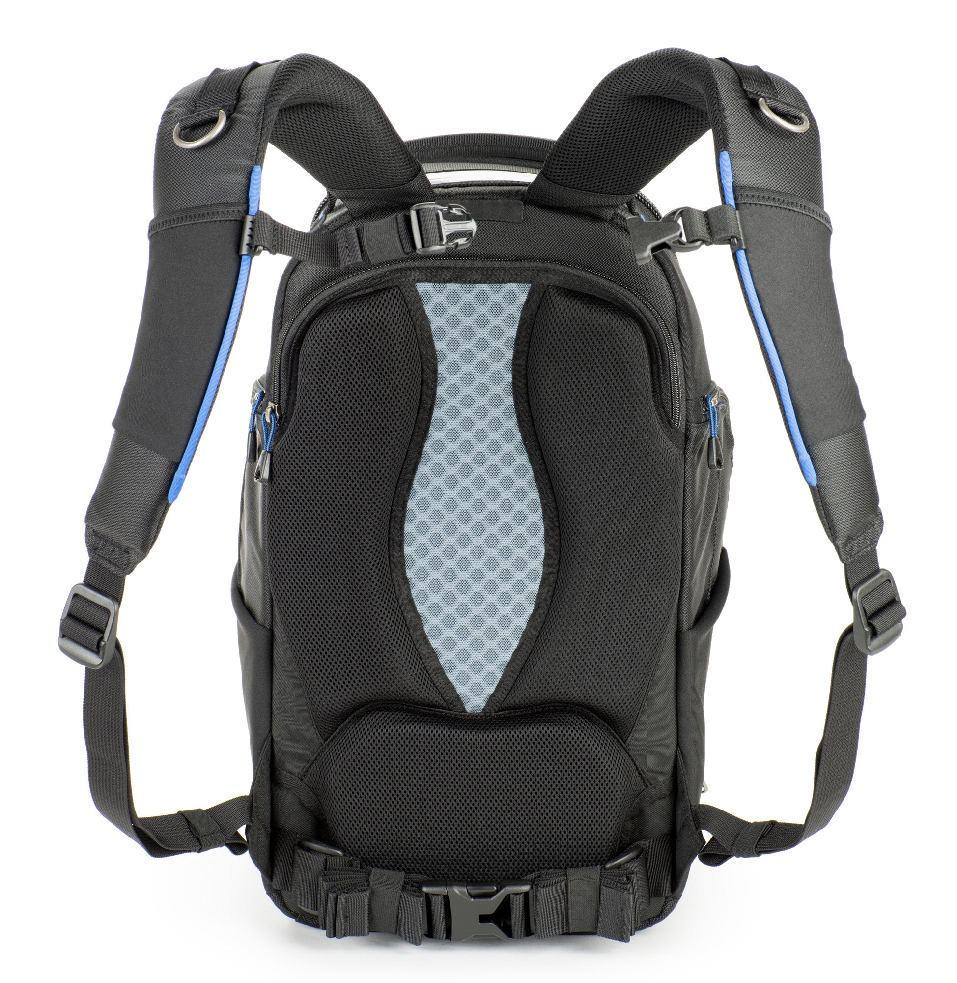 Think Tank StreetWalker Pro V2.0: Rugged charcoal-grey camera backpack with contoured shoulder straps and customizable interior dividers.