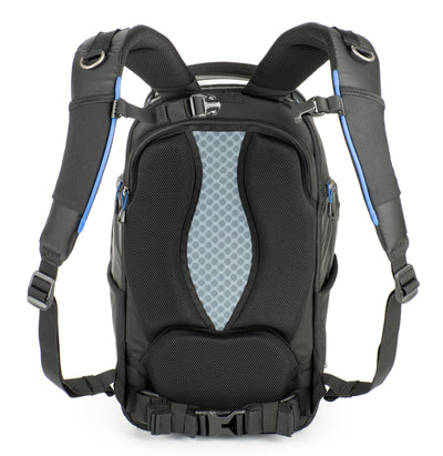 Think Tank StreetWalker Pro V2.0: Rugged charcoal-grey camera backpack with contoured shoulder straps and customizable interior dividers.