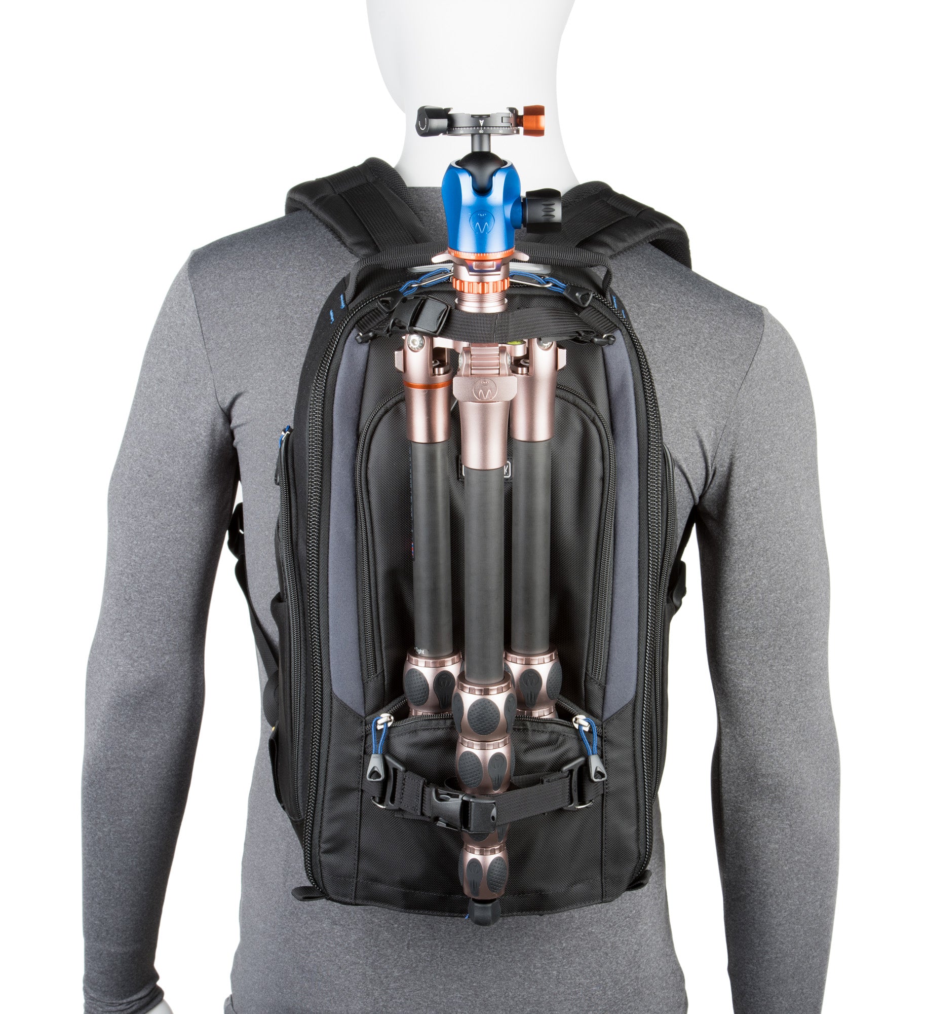 Think Tank StreetWalker Pro V2.0: Rugged charcoal-grey camera backpack with contoured shoulder straps and customizable interior dividers.