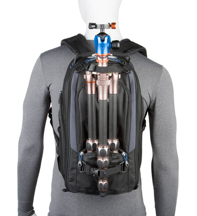 Think Tank StreetWalker Pro V2.0: Rugged charcoal-grey camera backpack with contoured shoulder straps and customizable interior dividers.