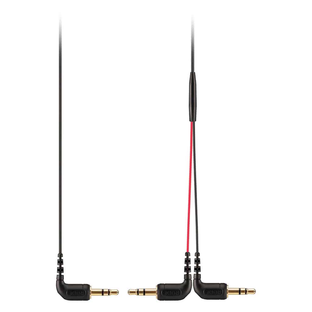 RODE SC11 3.5mm TRS Splitter Cable, durable and flexible for sharing audio between two devices.