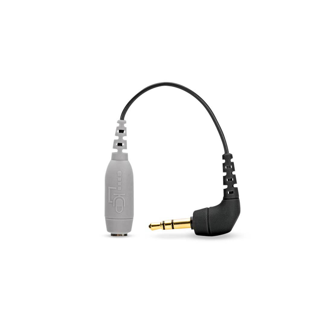 RODE SC3 TRRS to TRS 3.5mm adaptor cable for connecting smartLav+ microphones to cameras or recorders.