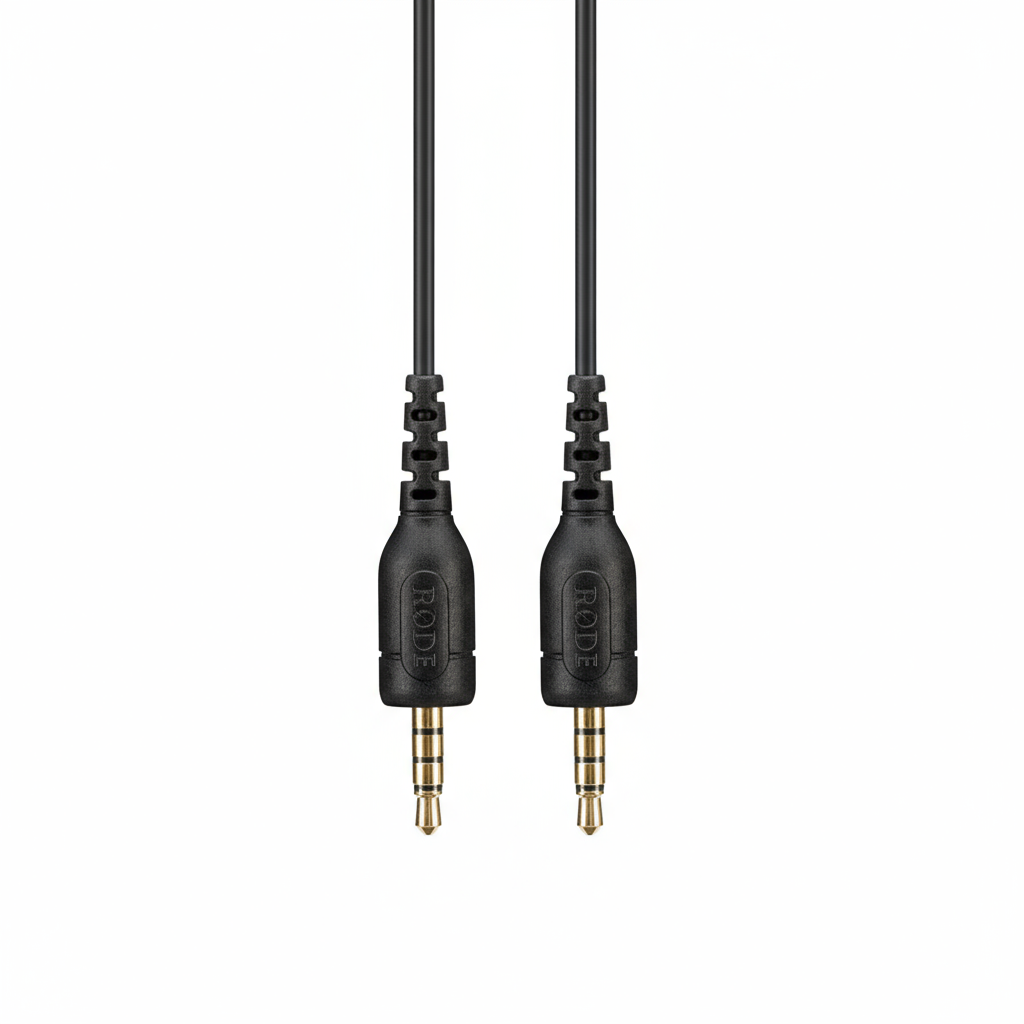 RODE SC9 3.5mm TRRS to TRRS Adaptor Cable with 1.5m length for connecting RØDE microphones to mobile devices.
