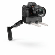 Edelkrone PocketRIG v2 compact foldable camera rig with adjustable shoulder support arm.
