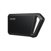 Lexar SL600 2TB Portable SSD in aluminum housing for high-speed storage.