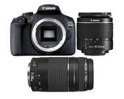 Used Canon 2000D + EF-S 18-55mm III + EF 75-300mm III