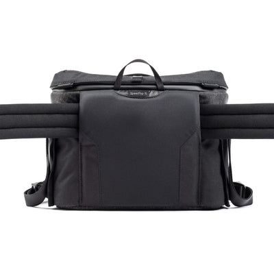 Think Tank SpeedTop 15 crossbody camera bag — compact sling bag with magnetic top lid for one-handed access