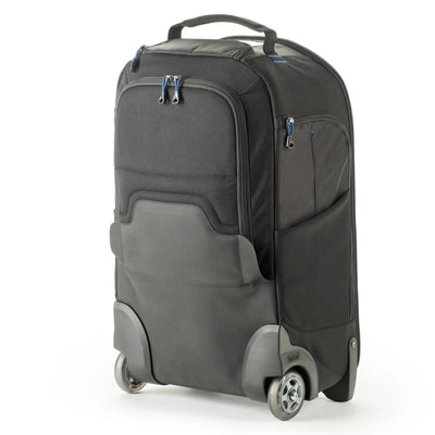 Think Tank StreetWalker Rolling Backpack V2.0 — black, wheeled camera roller bag with padded interior and backpack straps
