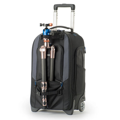 Think Tank StreetWalker Rolling Backpack V2.0 — black, wheeled camera roller bag with padded interior and backpack straps