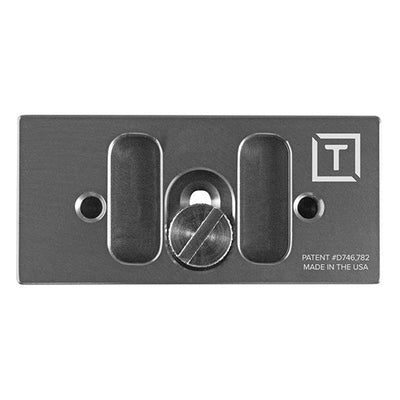Tether Tools TetherBlock Arca cable management plate compatible with Arca-Swiss tripod systems.