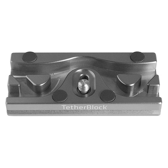 Tether Tools TetherBlock Arca cable management plate compatible with Arca-Swiss tripod systems.