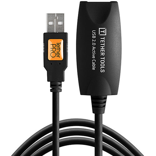 Tether Tools TetherPro USB 2.0 Active 4.8 m Extension Cable for reliable tethered shooting.